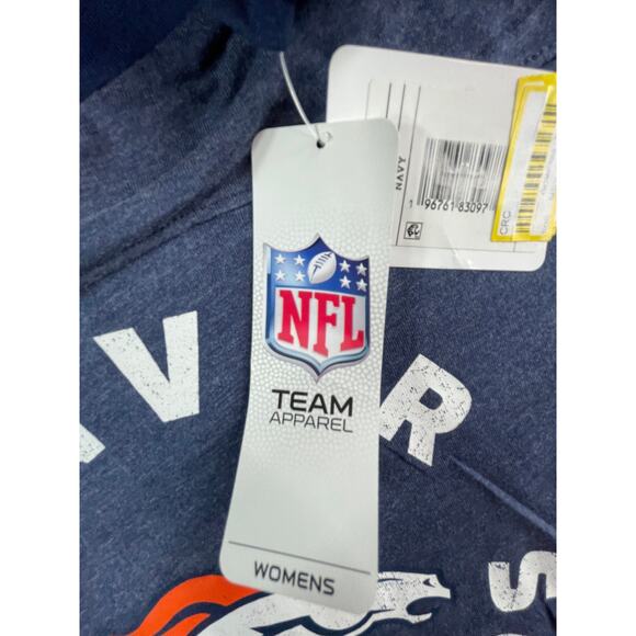 Denver Broncos NFL Shirt Womens Small Blue Short Sleeve T-Shirt Graphic Tee NWT - Picture 3 of 9
